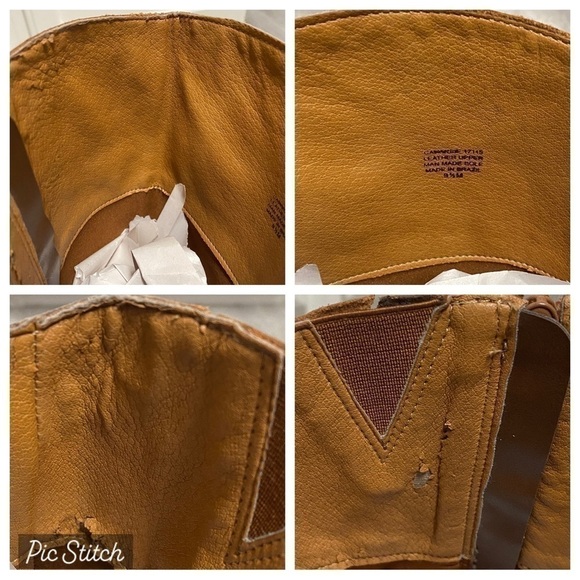 Matisse Cognac Tall Leather with Laces Riding Boots Wide Stretch Leg Fall Fun - Picture 13 of 17